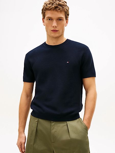 Tommy Hilfiger Kurzarmpullover "COOL TOUCH STRUCTURE" Relaxed Fit, aus Stri günstig online kaufen