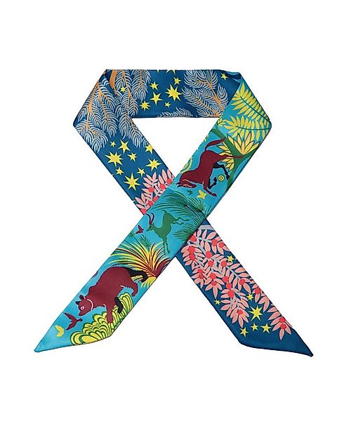 MayTree Seidentuch Bandeau schmal beidseitig, Garten Eden 5 x 88 cm, (Stück günstig online kaufen