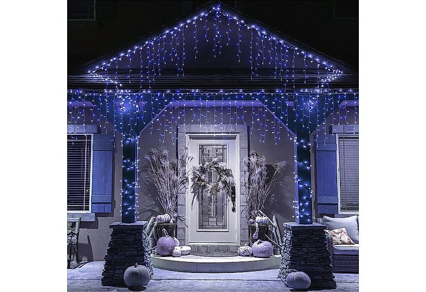 Salcar LED-Lichtervorhang LED Lichterkette Eisregen Lichtervorhang Weihnach günstig online kaufen