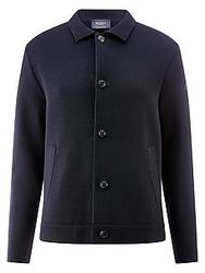 Strickjacke Hemdkragen MAERZ Muenchen blau günstig online kaufen