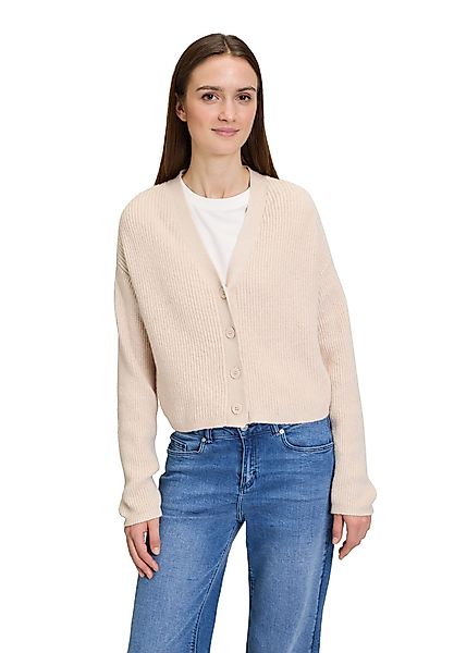 Cartoon Strickjacke "Damen Basic-Strickjacke mit V-Ausschnitt" 1 tlg. Struk günstig online kaufen