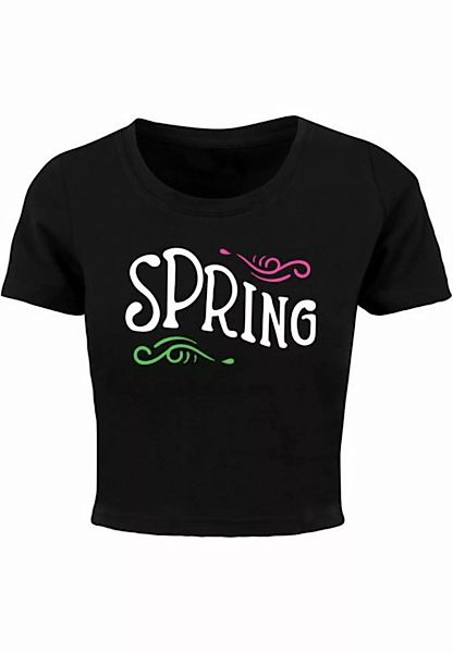 Merchcode T-Shirt Merchcode Damen Ladies Spring text - Cropped Tee (1-tlg) günstig online kaufen