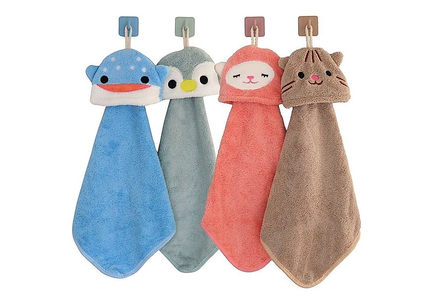 DEKAZIA Waschlappen für Kinder, süßes Tierdesign, Kinderhandtücher mit Gesc günstig online kaufen