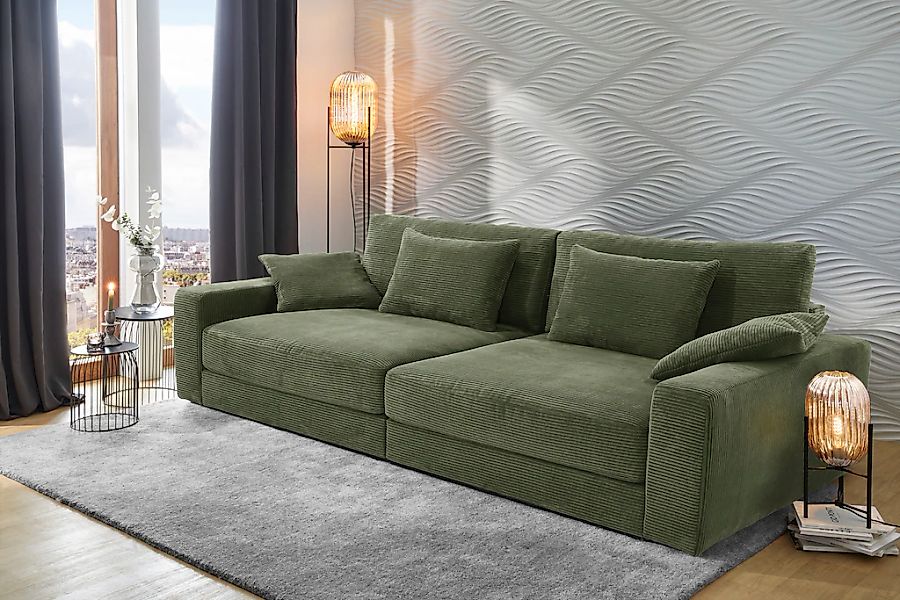 Jockenhöfer Gruppe Big-Sofa "Milano XXL, B: 290 cm" mit Zierkissen, Relaxfl günstig online kaufen