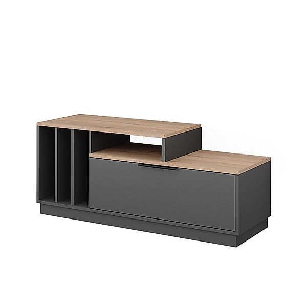 Vicco Lowboard Betti, Anthrazit/Sonoma, 120 x günstig online kaufen