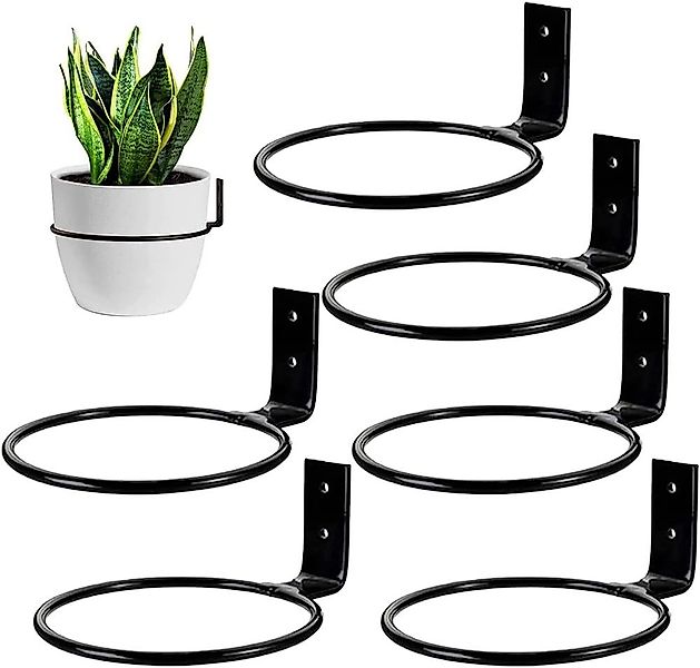 zggzerg Blumentopf Zggzerg 6 Stück 18cm Blumentopfhalter Wand günstig online kaufen