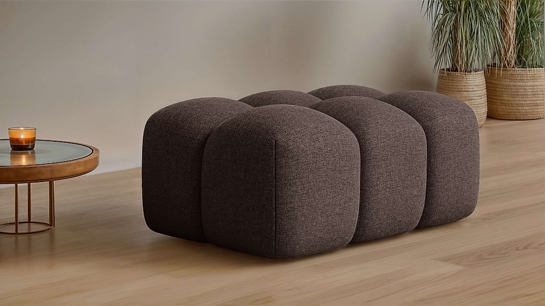 OTTO home Polsterhocker KALLIE Sitzhocker, Bubble-Optik, günstig online kaufen