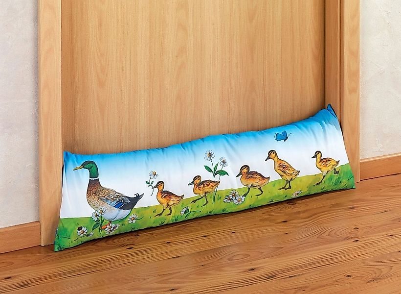 WENKO Zugluftstopper Zugluftrolle Windstopper Entenfamilie Türdichtung Türv günstig online kaufen