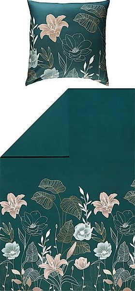 REDBEST Bettwäsche Wendebettwäsche, Biber, Blumen günstig online kaufen