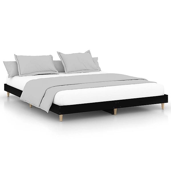 vidaXL Bettgestell Schwarz 120x200 cm Holzwerkstoff 832046 günstig online kaufen