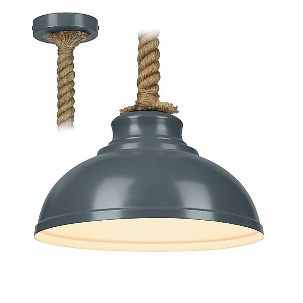 Mirabeau Hängeleuchten Hängelampe Netherby blau günstig online kaufen