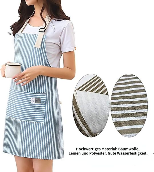 Blusmart Kochschürze Küchenschürzen im 2er-Pack, (Wasserdicht, günstig online kaufen