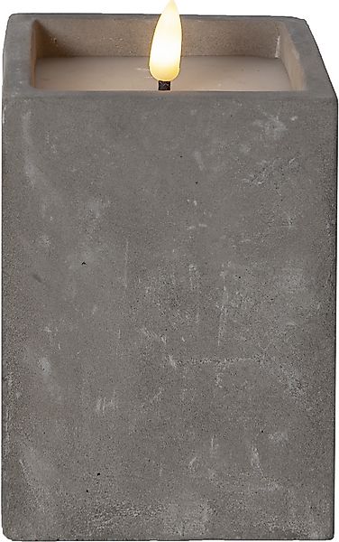 Star Trading LED-Wachskerze flackernd, grau 061-38 günstig online kaufen