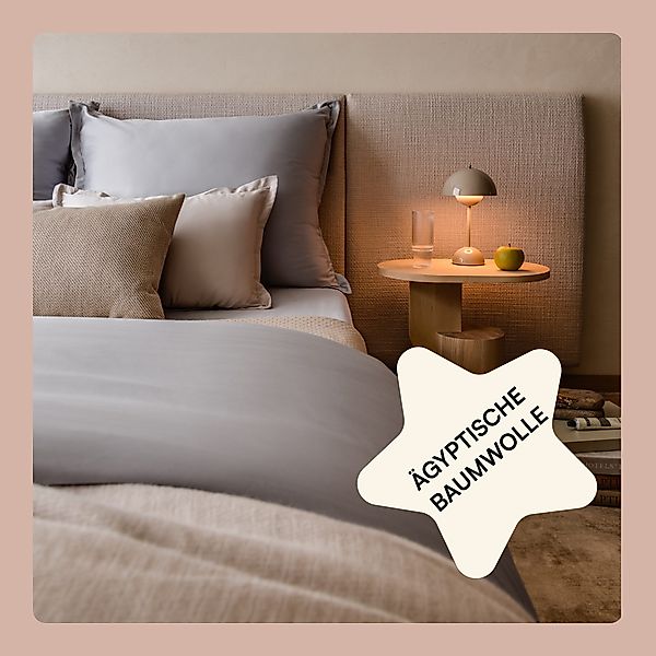 Amqua Bettwäsche Luxus Mako Satin, 100% günstig online kaufen