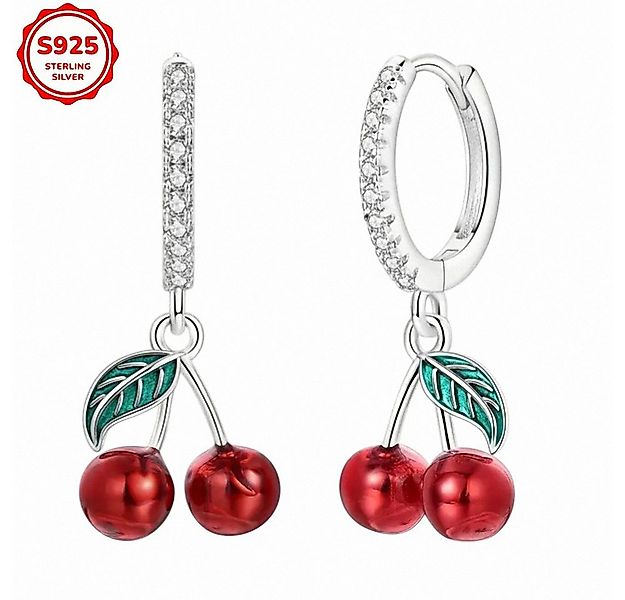 Taffstyle Paar Creolen 925 Sterling Silber Creolen Kristall Damen Ohrringe günstig online kaufen