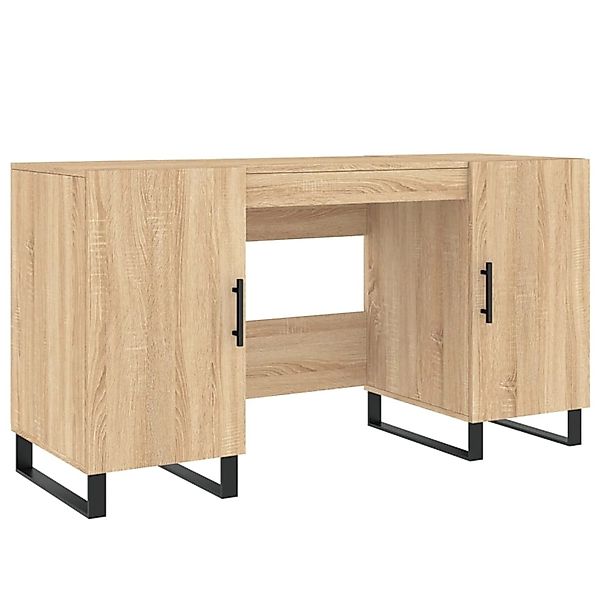 vidaXL Schreibtisch Sonoma-Eiche 140x50x75 cm Holzwerkstoff 829575 günstig online kaufen