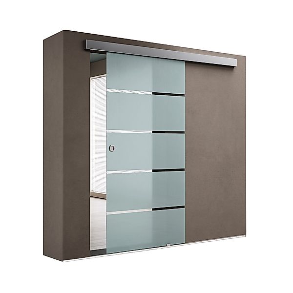 doporro Glasschiebetür Design Glasschiebetür ESG-Sicherheitsglas Amalfi günstig online kaufen