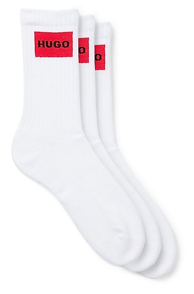 HUGO Freizeitsocken 3P QS RIB LABEL günstig online kaufen