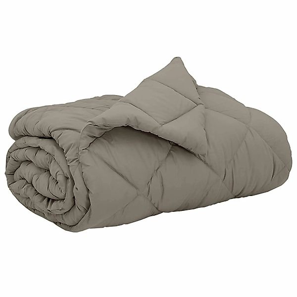 vidaXL Ganzjahresbettdecke Hellgrau 200 x 200 cm Mikrofaser 42025623 günstig online kaufen