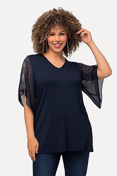 Ulla Popken Tunika Tunika Glitzersteinchen A-Linie günstig online kaufen