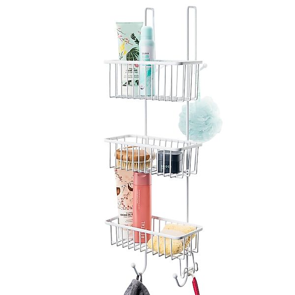 bremermann Duschregal zum Einhängen, 3 Körbe in weiß günstig online kaufen