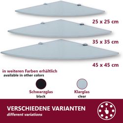 HOOZ Wandregal Eckregal aus Sicherheitsglas mit günstig online kaufen