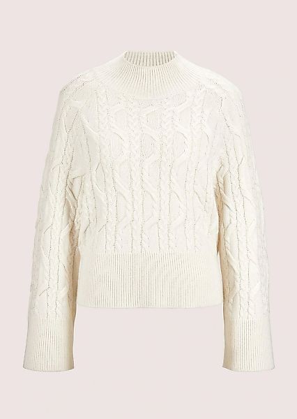 MADELEINE Longpullover "Strickpullover Kaschmirpullover mit Zopfmuster" günstig online kaufen