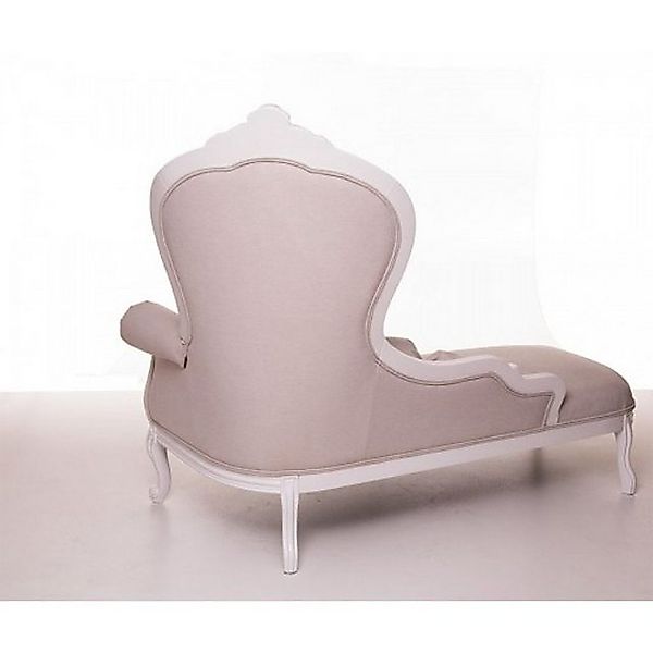 Casa Padrino Chaiselongue Luxus Barock Chaiselongue Creme / Altweiß Möbel - günstig online kaufen