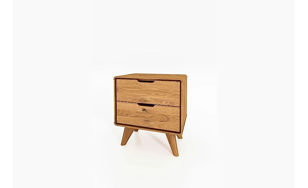 Nachttisch mit 2 Schüben   ¦ holzfarben ¦ Maße (cm): B: 47 H: 48 Tische > N günstig online kaufen