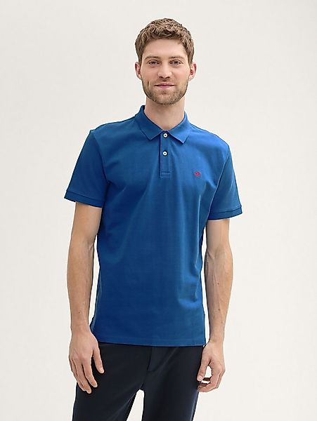 TOM TAILOR Poloshirt Poloshirts Piqué Poloshirt aus Baumwolle günstig online kaufen