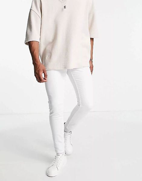 New Look – Enge Jeans in Weiß günstig online kaufen