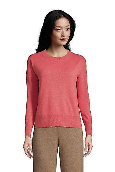 Relaxter Kaschmir-Pullover mit rundem Ausschnitt, Damen, Größe: L Normal, R günstig online kaufen