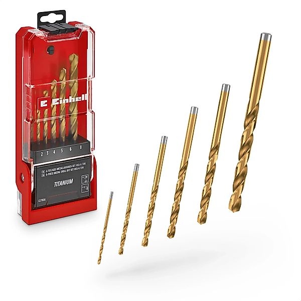 Einhell Titan-Metallbohrer-Set HSS-G 6-teilig Ø 1,5 mm - 6,5 mm günstig online kaufen