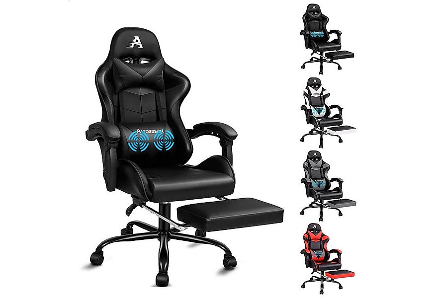 ALFORDSON Gaming-Stuhl Ergonomischer Racing Gaming-Bürostuhl, neigbar und h günstig online kaufen