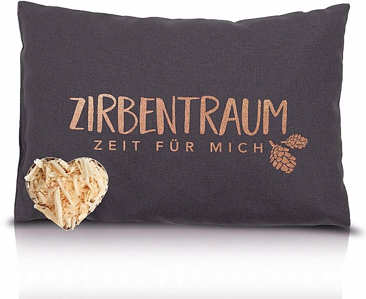 herbalind "Zirbentraum in Anthrazit/Roségold 30x20 mit Reißverschluss - Gef günstig online kaufen