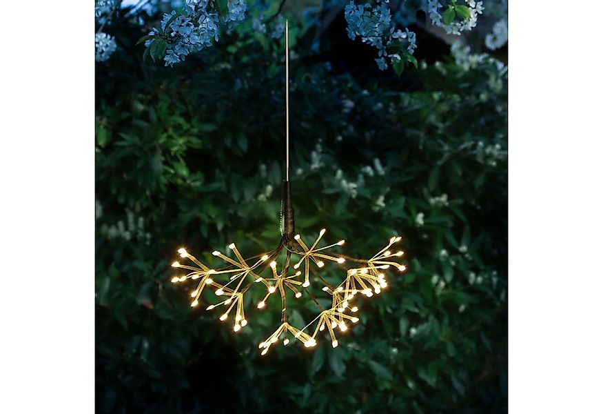 MARELIDA LED-Stern für außen LED Feuerwerk Leuchte Firework schwarzer Hänge günstig online kaufen