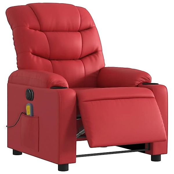vidaXL Massagesessel Elektrisch Rot Kunstleder 3206597 günstig online kaufen