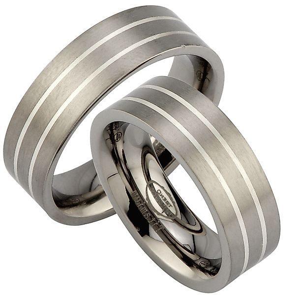 Trauringe123 Trauring Titan & Silber Hochzeitsringe günstig online kaufen