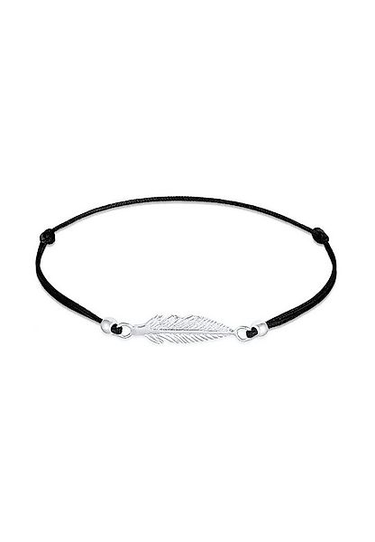 Elli Armband Feder Trend Symbol Nylon 925 Silber (kein Set, 1-tlg), Feder günstig online kaufen