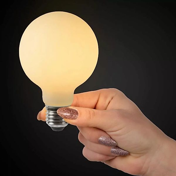 LED Leuchtmittel E27 Globe - G80 in Beige 5W 500lm 1er-Pack günstig online kaufen