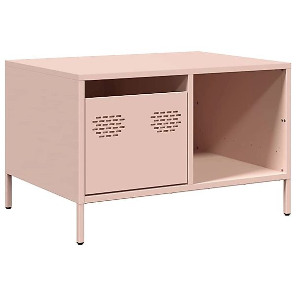 vidaXL Couchtisch Rosa 68,5x50x43,5 cm Kaltgewalzter Stahl 851281 günstig online kaufen