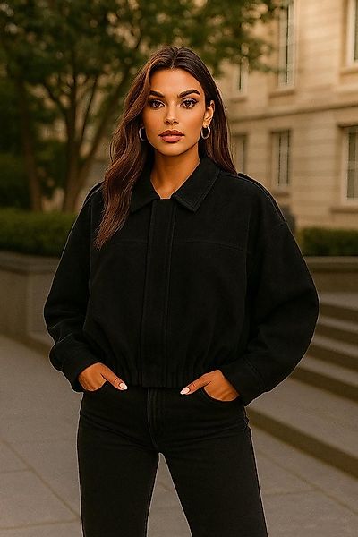 Worldclassca Lederimitatjacke Worldclassca Wildlederoptik Bomberjacke Zip T günstig online kaufen