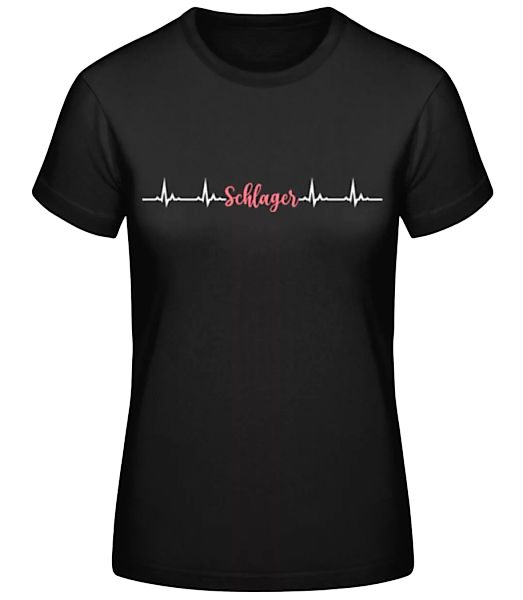 Schlager Heartbeat · Frauen Basic T-Shirt günstig online kaufen