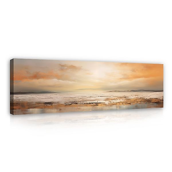 Wallarena Leinwandbild Strand Meer Abstrakt Gemalt günstig online kaufen
