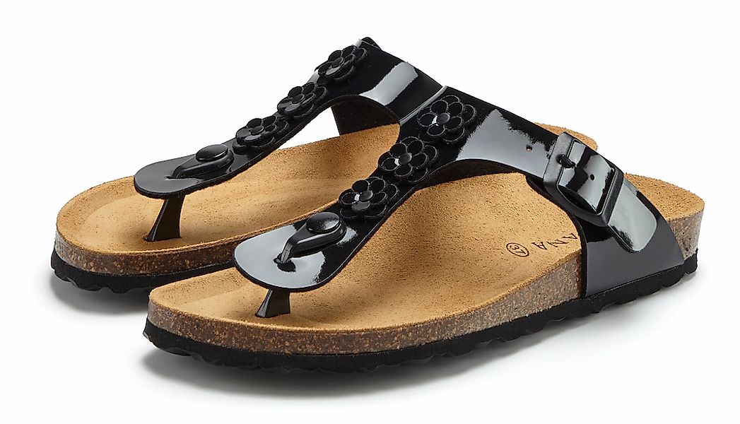 LASCANA Zehentrenner "Sandale, Pantolette, offener Schuh, Sommerschuh," mit günstig online kaufen