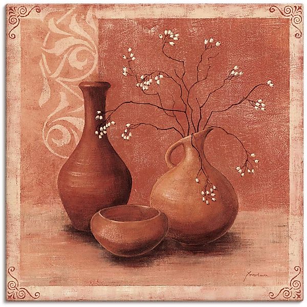 Artland Leinwandbild "Herbst im Fergana Tal", Vasen & Töpfe, (1 St.), auf K günstig online kaufen