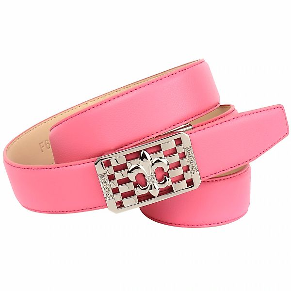 Anthoni Crown Ledergürtel Femininer Ledergürtel mit aufwendiger Schmuck-Sch günstig online kaufen