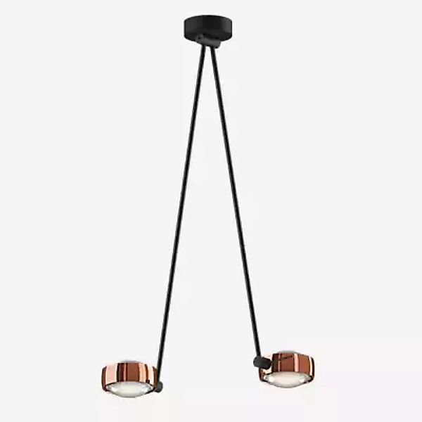 Occhio Sento Soffitto Due 80 Up D Deckenleuchte LED 2-flammig, Kopf roségol günstig online kaufen