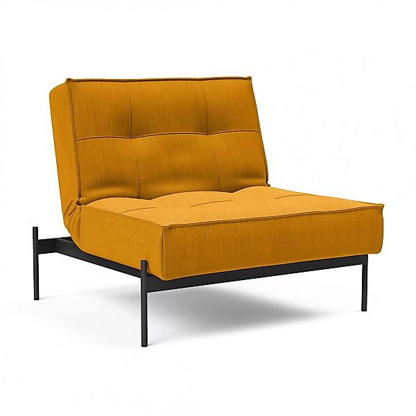 Innovation - Splitback Lauge Sessel - gelb/Stoff 507 Elegance Burned Curry/ günstig online kaufen