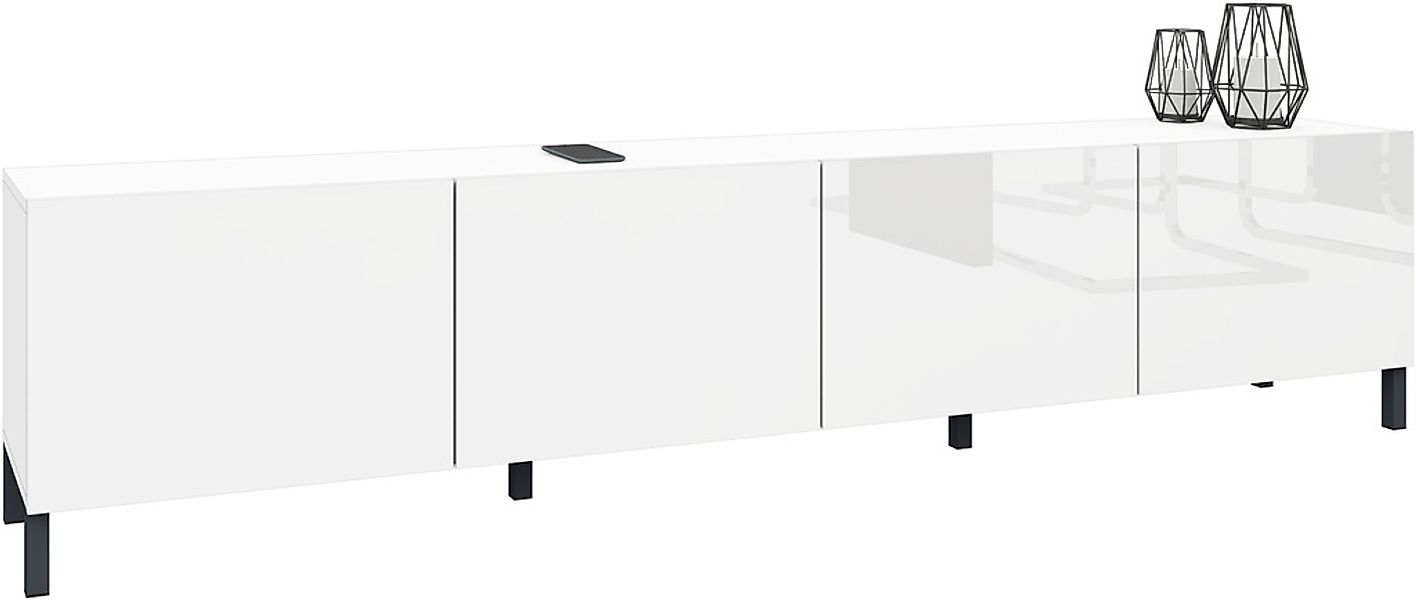 borchardt Möbel Lowboard, Metallfüße, grifflose Optik günstig online kaufen